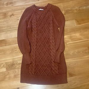 American Eagle Sweater Dress rust size small